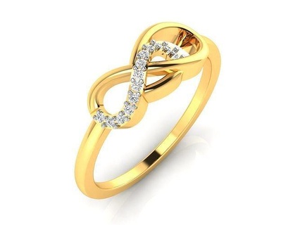 anel 8833 gema ouro platina argolas diamante joalheria esterlina solitário Casamento noivado imprimível jóia jóias precioso luxo prata infinidade 3d print model - Mito3D