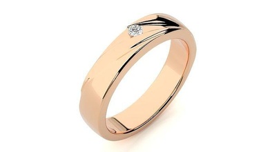 squillare 8843 Fidanzamento nozze diamante stampabile platino gioielleria gruppo musicale oro brillante prezioso gemma lusso sterlina anelli solitario 3d print model - Mito3D