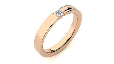 squillare 9443 Fidanzamento nozze diamante stampabile platino gioielleria gruppo musicale oro brillante prezioso gemma lusso sterlina anelli solitario 3d print model - Mito3D