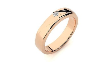 squillare 9547 Fidanzamento nozze diamante stampabile platino gioielleria gruppo musicale oro brillante prezioso gemma lusso sterlina anelli solitario 3d print model - Mito3D