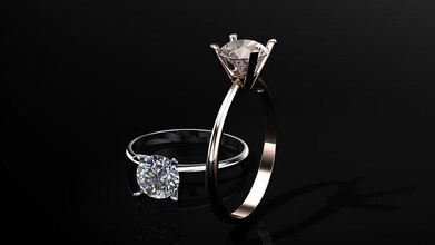 ring 0001 jewelry gold diamond jewel jewellery wedding gem fashion brilliant silver printable brillant beauty engagement diamant rings 3d print model - Mito3D