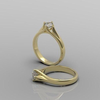 ring 001 jewelry gold printable silver jewel jewellery sterling diamond fashion brilliant gem rings 3d print model - Mito3D