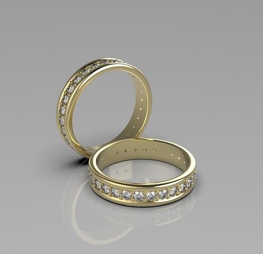 ring 002 jewelry gold printable silver jewel jewellery sterling rings gem brilliant engagement wedding diamond 3D print model - Mito3D