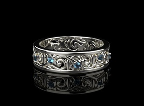 anel 006 jóias ouro jóia printable vestuário bracelate engagem colar platina anéis 3d print model - Mito3D
