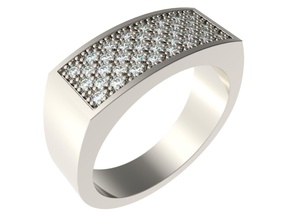 bague 0087 bijoux de l'anneau cad anneau mode or la imprimable en diamant le d'argent gem beauté les anneaux 3d print model - Mito3D