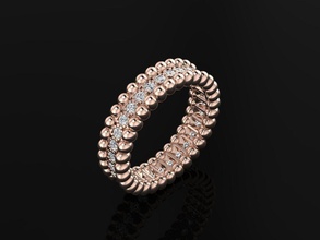 squillare 009 gioielleria prezioso lusso oro diamante moda gioiello gemma nozze stampabile anelli gioielli brend 3d print model - Mito3D