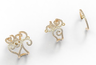 bague 0098 bijoux de l'anneau imprimable le platine gem en diamant prototypage brillant mode beauté or l'habillement les anneaux 3d print model - Mito3D