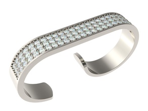 anillo 0102 joyería moda joya oro diamante imprimible canalla mujer piedra preciosa belleza plata anillos 3d print model - Mito3D