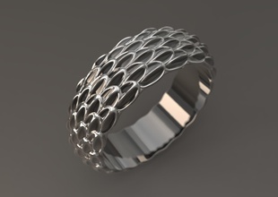 anel 0117 jóias printable platina de prata sterling prototipagem casamento anéis 3d print model - Mito3D