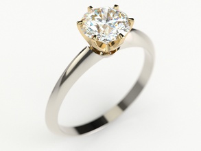 anillo 0150 joyería joya lujo platino compromiso Boda brillante precioso oro diamante imprimible Moda belleza Diamante vendimia canalla anillos 3d print model - Mito3D