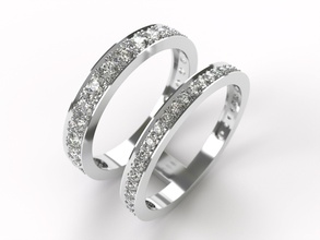 squillare 0153 gioielleria prezioso lusso platino stampabile splendente diamante oro sterlina moda brillante bellezza Fidanzamento anelli 3d print model - Mito3D