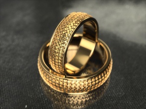 ring 0191 jewelry jewellery fashion prototyping printable gold wedding engagment rings 3d print model - Mito3D