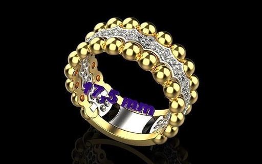 ring 026 ring platinum luxury precious printable silver brilliant chopard chanel graff tiffany versace gucci bvlgari bulgari casato gold pendant rings boucheron jewelry  3d print model - Mito3D