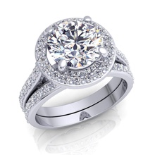 anillo 06 joya boda compromiso joyería imprimible diamante plata oro enganchar moda libra esterlina brillante canalla belleza colgante pendiente collar anillos 3d print model - Mito3D