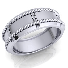 anillo 08 joya boda compromiso joyería imprimible diamante plata oro enganchar moda libra esterlina brillante canalla belleza collar anillos 3d print model - Mito3D