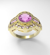 anel 0 vintag jóias fhj uuuuu precioso o engajamento de casamento diamante anéis 3d print model - Mito3D