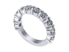 ring 100000 diamond golden silver jewelry rings 3d print model - Mito3D