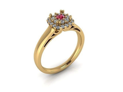 squillare 10067 braccialetto earing pendente cubano gioielleria oro gioiello diamante stampabile argento sterlina zaffiro collana engagement nozze cad Fidanzamento anelli 3d print model - Mito3D
