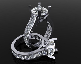bague 10 bijoux luxe élégant gemme or argent mariage diamant boucle d'oreille bracelet colliers pendentif rhinocéros accessoire beauté mode conception bijou anneaux 3d print model - Mito3D
