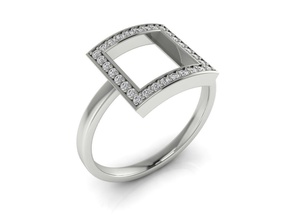 anillo 101 minimalismo oro plata joyería joya imprimible compromiso moda boda lujo fácil ligero marca anillos 3d print model - Mito3D