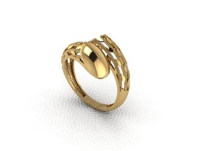 ring 10 gold fashion beauty diamond wedding jewel jewellery jewelry pendant rings 3d print model - Mito3D