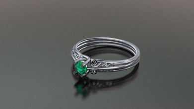 ring 10231 Schmuck Juwel diamond engagement gold Ringe 3d print model - Mito3D