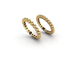 ring 102 gold fashion beauty diamond wedding jewel jewellery jewelry pendant rings 3d print model - Mito3D
