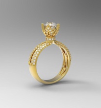 anel 10279 jóias jóia gem diamante o engajamento pedra preciosa anéis 3d print model - Mito3D
