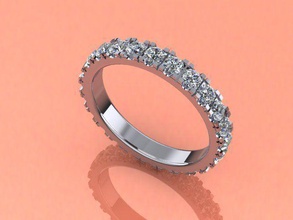 ring 10292 jewelry jewellery jewel diamond wedding gold rings 3d print model - Mito3D