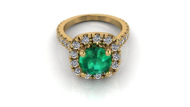 ring 10369 jewelry jewellery diamond jewel gold engagement rings 3d print model - Mito3D