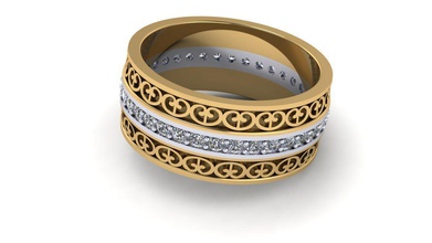 ring 10398 Schmuck Ringe Juwel Hochzeit 3d print model - Mito3D