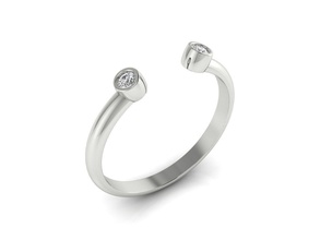 bague 104 de l'anneau le minimalisme minimalizm or d'argent bijoux imprimable l'engagement anneau mode la en mariage luxe facile lumière marque nouvelles lunette les anneaux 3d print model - Mito3D