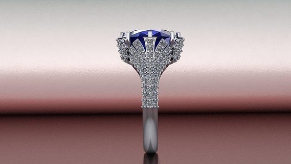 Ring 104 Ringe Schmuck Silber Gold Diamant Juwel Hochzeit Engagement Mode engagem Schönheit Anhänger Halskette Rubin Saphir 3d print model - Mito3D