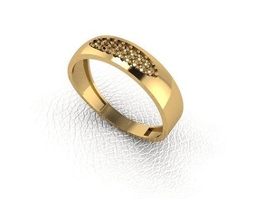 ring 106 gold fashion beauty diamond wedding jewel jewellery jewelry pendant rings 3d print model - Mito3D