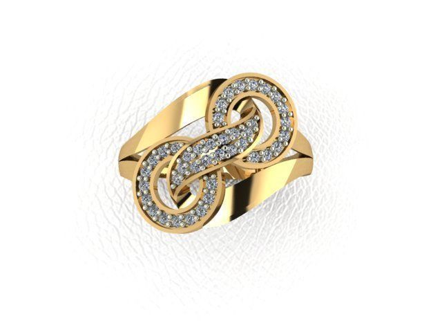 squillare 107 oro moda bellezza diamante nozze gioiello gioielleria engagement anelli 3D print model - Mito3D