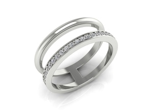 anel 107 o minimalismo minimalizm ouro de prata jóias printable engajamento da forma a moda casamento luxo é fácil luz marca novo círculo leve anéis 3d print model - Mito3D