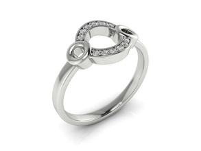 bague 108 de l'anneau le minimalisme minimalizm or d'argent bijoux imprimable l'engagement anneau mode la en mariage luxe facile lumière marque nouvelles cercle les anneaux 3d print model - Mito3D