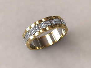 ring 108 jewelry design detail diamond engagement gem gold jewel jewellery platinum printable luxury fashion beauty silver woman rings 3d print model - Mito3D
