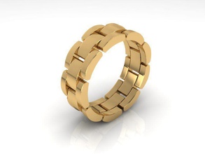 anillo 109 oro joya joyería anillos 3d print model - Mito3D