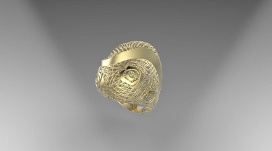 ring 10 rzrady besetzung direktübertragung gold schmuck ringe 3d print model - Mito3D