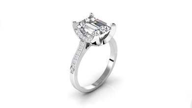 squillare 10x8 fidanzamento oro argento platino polo obj stl stampa stampabile prototipazione collezione diamante gioiello gioielleria nozze anelli 3d print model - Mito3D