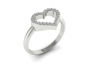 bague 111 de l'anneau le minimalisme minimalizm or d'argent bijoux imprimable l'engagement anneau mode la en mariage luxe facile lumière marque nouvelles cœur les anneaux 3d print model - Mito3D