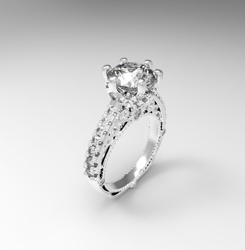 ring 111 -2 Schmuck Juwel gem diamond kostbar engagement Hochzeit Ringe 3D print model - Mito3D