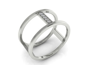 ring 112 Minimalismus minimalizm gold Silber Schmuck bedruckbar ist engagement Mode-ring Mode gold-ring Hochzeit Luxus einfach Licht Marke neue minimal design Ringe 3d print model - Mito3D
