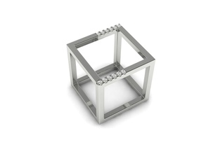 bague 113b de l'anneau le minimalisme minimalizm or d'argent bijoux imprimable l'engagement anneau mode la en mariage luxe facile lumière marque nouvelles cube quadrant les anneaux 3d print model - Mito3D