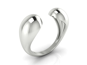anillo 114 minimalismo oro plata joyería joya imprimible compromiso moda boda lujo fácil ligero marca hembra gitano anillos 3d print model - Mito3D