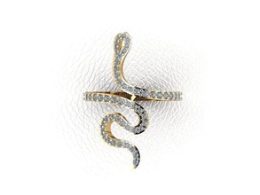 ring 114 gold fashion beauty diamond wedding jewel jewellery jewelry engagem rings 3d print model - Mito3D