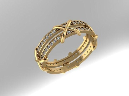 anel 114 argolas joalheria ouro Casamento prata imprimível diamante engagem colar platina noivado jóias brilhante moda beleza safira rubi diamantado 3d print model - Mito3D