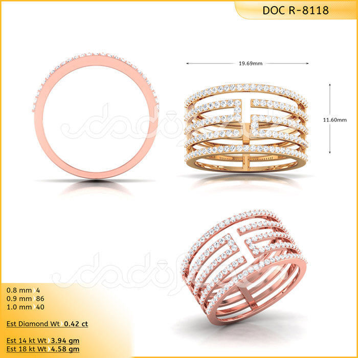 ring 118 Schmuck gold Mode-ring Mode-Schönheit Diamant-ring Hochzeit Juwel design Silber bedruckbar ist gem engagement diamant diamond cad engagem Ringe 3D print model - Mito3D