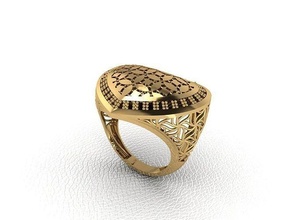 squillare 118 oro moda bellezza diamante nozze gioiello gioielleria pendente anelli 3d print model - Mito3D